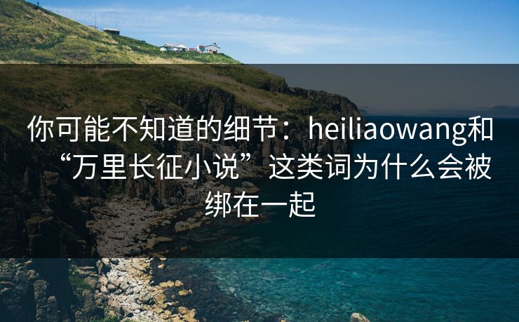 你可能不知道的细节:heiliaowang和“万里长征小说”这类词为什么会被绑在一起 你可能不知道的细节:heiliaowang和“万里长征小说”这类词为什么会被绑在一起
